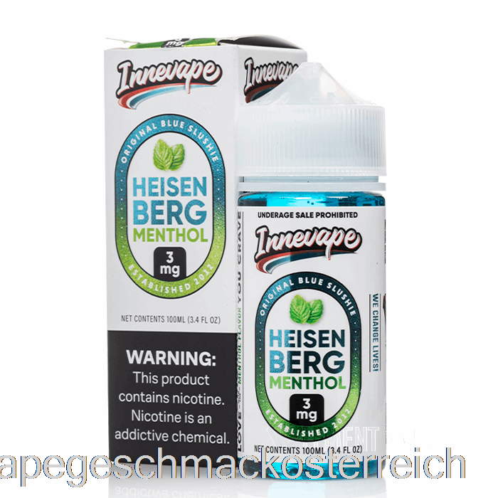 Heisenberg Menthol – Innevape E-Liquids – 100 Ml, 0 Mg Vape-Geschmack